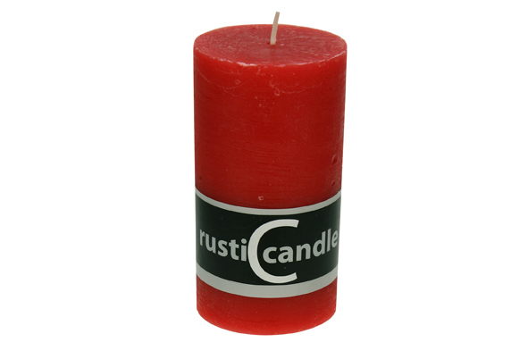 Bougie Rustic 70/130 - Rouge